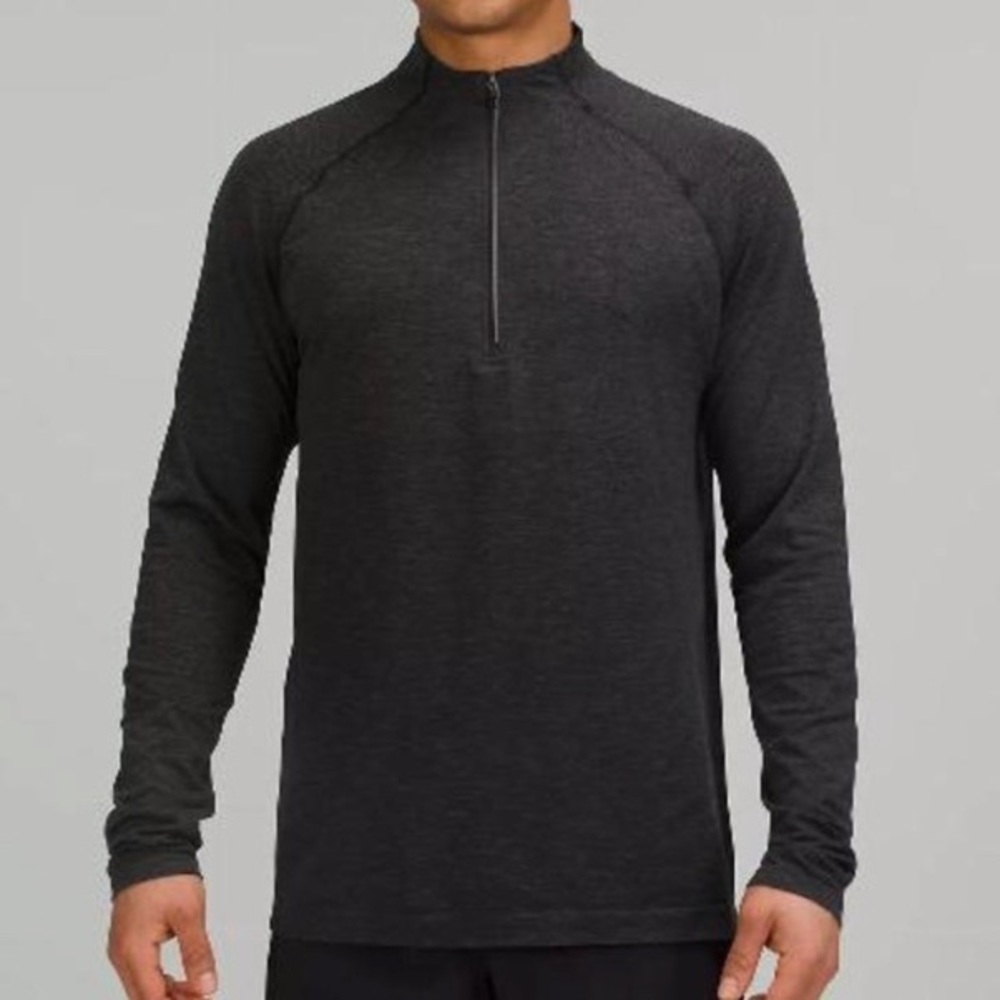 Lululemon Metal Vent Tech 1/2 Zip 2.0 long sleeve Deep Coal / Black XL
